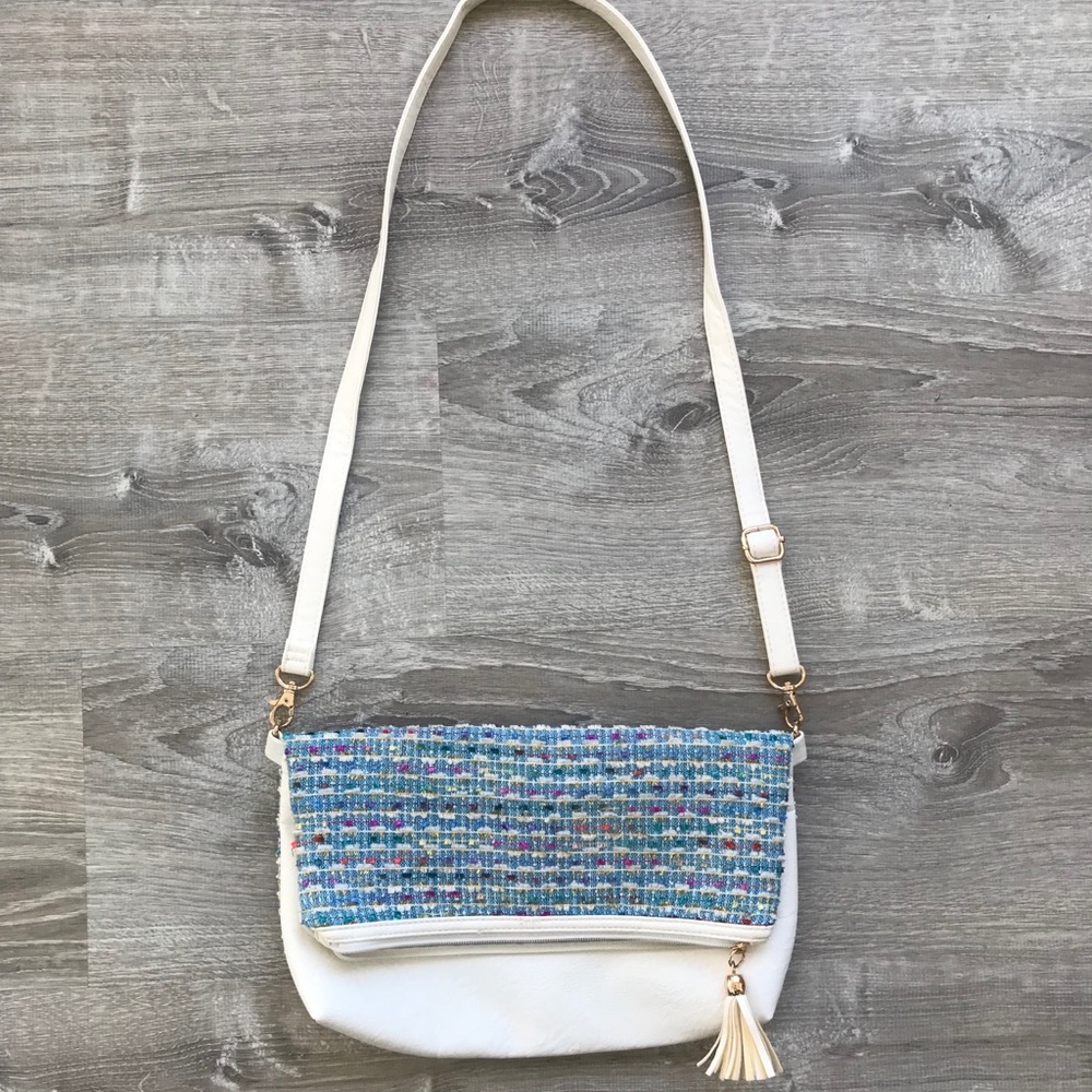 Rainbow Tweed Crossbody Bag from Japan